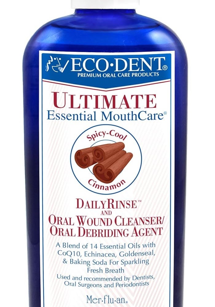 Eco-Dent Ultimate Daily Mouth Rinse, Spicy-Cool Cinnamon, 8 Fl Oz - Image 1